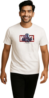 Rimore Clothing Printed Men Round Neck White T-Shirt