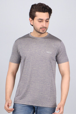 WILD ELEPHANT Solid Men Round Neck Multicolor T-Shirt
