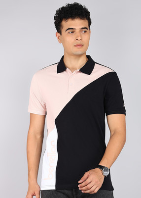 United Colors of Benetton Colorblock Men Polo Neck Multicolor T-Shirt