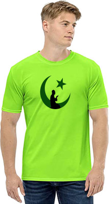 Deccan Store Printed Men Round Neck Green T-Shirt