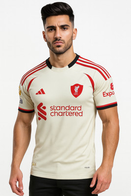 IZON Printed Men Round Neck White T-Shirt