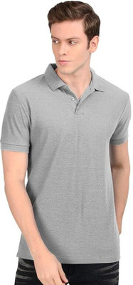 Manav Enterprises Printed Men V Neck Grey T-Shirt