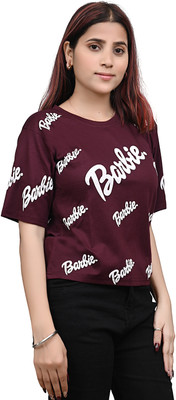 Yunic29 Casual Printed Women Maroon Top
