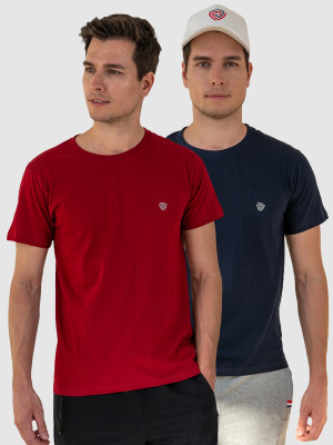 LUX cozi Solid Men Round Neck Multicolor T-Shirt