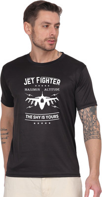 ARTIYAN Graphic Print Men Round Neck Black T-Shirt