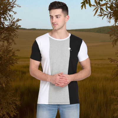 Faricon Trend Solid Men Round Neck Multicolor T-Shirt