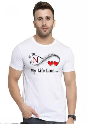 FASHNET FASHION Typography Men Round Neck White T-Shirt
