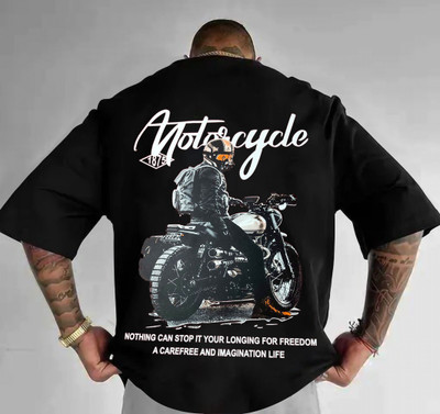 Aditi Fashion Typography Men Round Neck Black T-Shirt