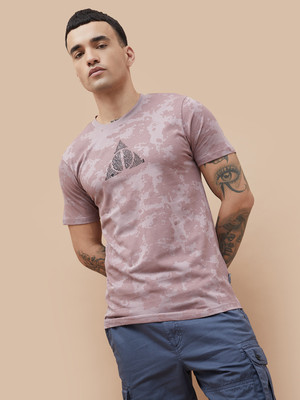 Fame Forever by Lifestyle Printed Men Round Neck Purple T-Shirt