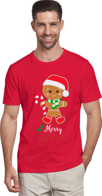 Buy That Trendz Printed Men Round Neck Red T-Shirt