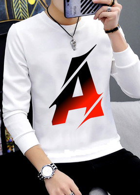 IWF Printed Men Round Neck White T-Shirt