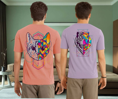 Parona Graphic Print Men Round Neck Multicolor T-Shirt