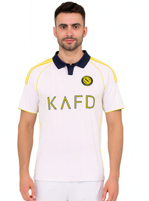 Ryze Printed Men Polo Neck White T-Shirt