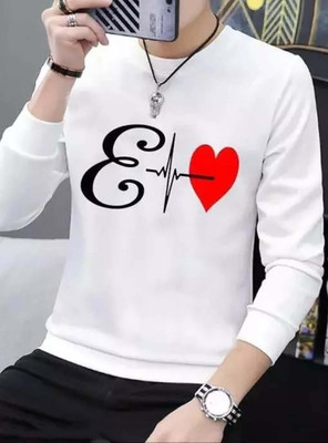 AVYAAN FASHION COLLECTION Printed, Typography Men Round Neck White T-Shirt
