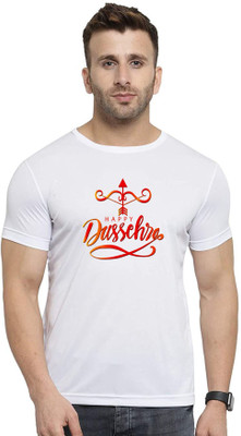 GiftsCraize Graphic Print Men Round Neck White T-Shirt