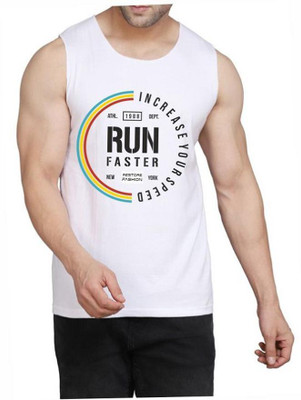 Restore Typography Men Round Neck White T-Shirt