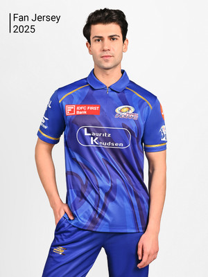 Skechers Printed Men Polo Neck Blue T-Shirt
