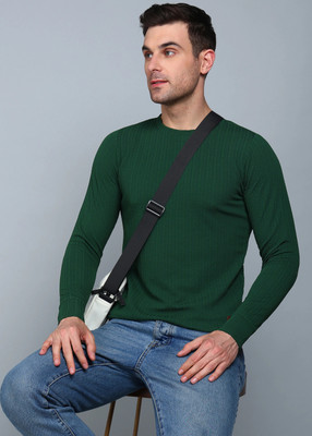 METRONAUT Abstract Men Round Neck Green T-Shirt