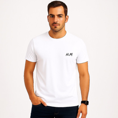 Bubka Fashion Solid Men Round Neck Reversible Black T-Shirt