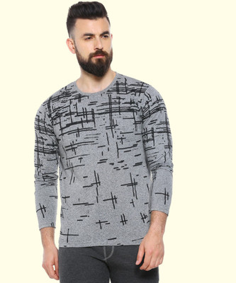 CAMPUS SUTRA Graphic Print Men Round Neck Grey T-Shirt