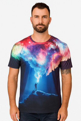 UD FABRIC Graphic Print, Printed Men Round Neck Multicolor T-Shirt