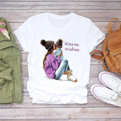 Balaji cotton house Printed Women Round Neck White T-Shirt