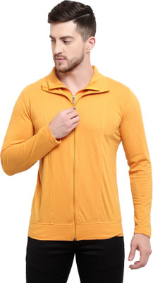Adorbs Trend Solid Men Polo Neck White T-Shirt