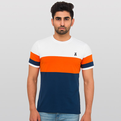 Jacob Louis Solid Men Round Neck Multicolor T-Shirt