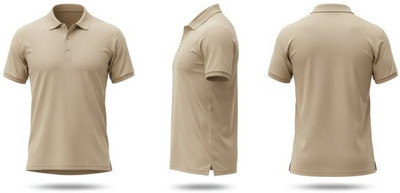 GoobyDooby Solid Men Polo Neck Brown T-Shirt