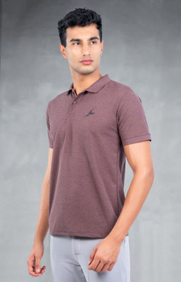 Fashion Territory Solid Men Polo Neck Multicolor T-Shirt
