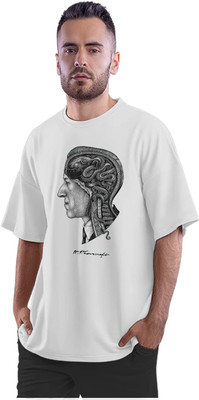 TheFreedomStore Printed Men Round Neck White T-Shirt