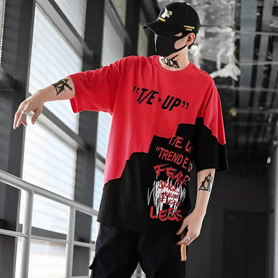 BUKKL Printed Men Round Neck Red T-Shirt