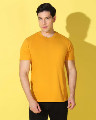 WOOSTRO Graphic Print Men Round Neck Yellow, White T-Shirt