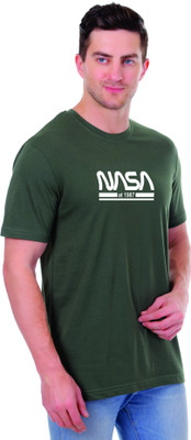 Vmens99 Printed Men Round Neck Green T-Shirt