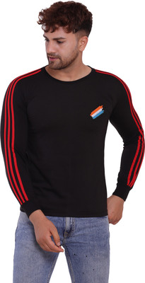 Jaksoxfast Printed Men Round Neck Black T-Shirt