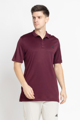 ADIDAS Self Design Men Polo Neck Multicolor T-Shirt