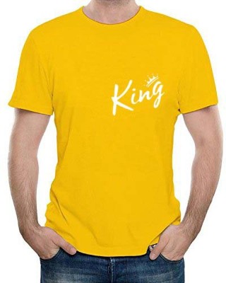 Code yellow Printed, Typography Men Round Neck Yellow T-Shirt
