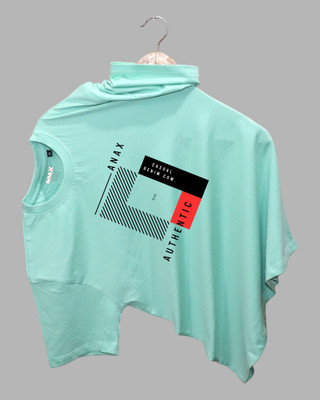 anax authentic Printed Men Round Neck Green T-Shirt