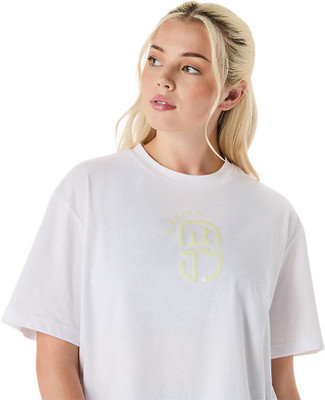 Asics Casual Solid Women White Top