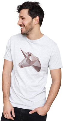 NOIIDAPRINT Printed Men Round Neck Multicolor T-Shirt