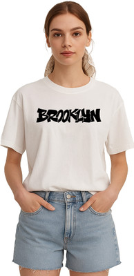 My Swag Typography Women Round Neck White T-Shirt