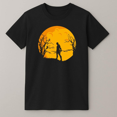 Soulskull Printed Men Round Neck Black T-Shirt