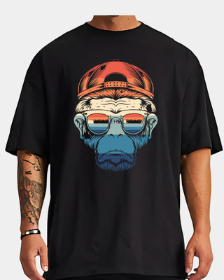 falconedge Graphic Print Men Crew Neck Black T-Shirt