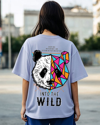 BEWAKOOF Graphic Print Women Round Neck Purple T-Shirt