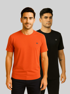 Force NXT Solid Men Round Neck Multicolor T-Shirt