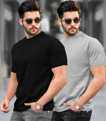 TRIPR Solid Men Round Neck Multicolor T-Shirt