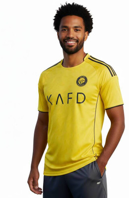 Smv Printed Men V Neck Yellow T-Shirt