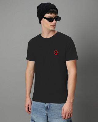 MH MOGHAHILLS Solid Men Round Neck Black T-Shirt