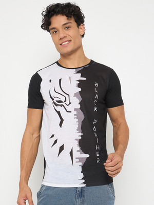 WEAR YOUR MIND Graphic Print Men Round Neck Black T-Shirt