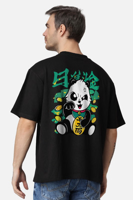 sova legacy Printed Men Round Neck Black T-Shirt